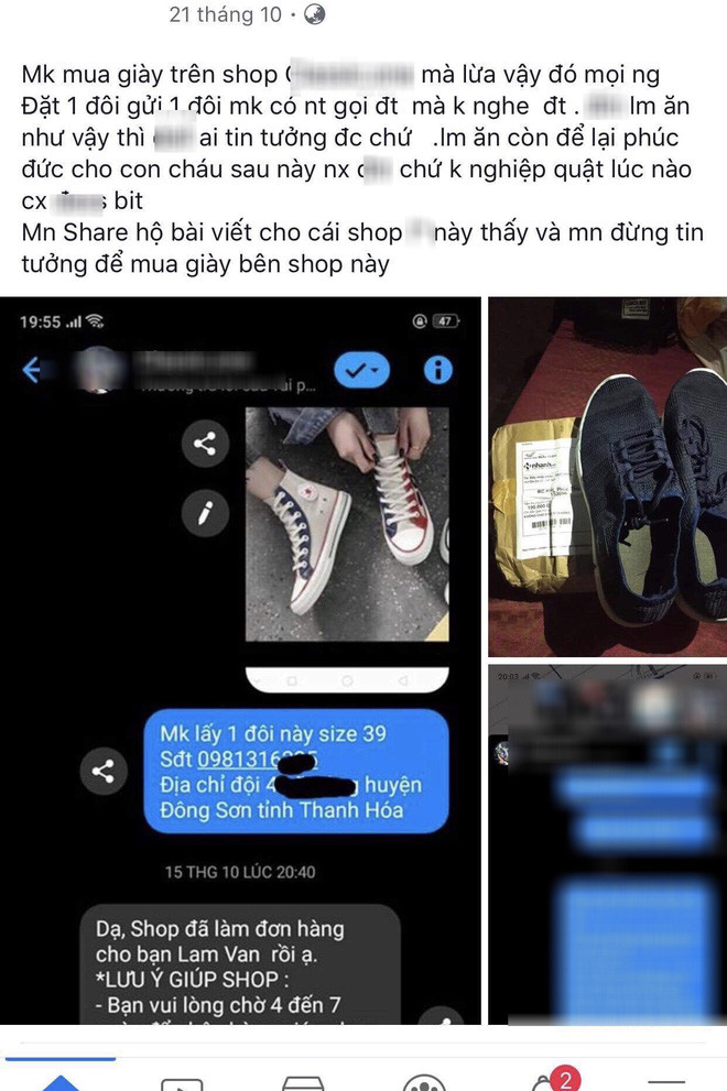 Bên dưới phần bình luận, nhiều người cũng từng là nạn nhân của shop bán giày được nhắc đến phía trên đồng thời cho rằng cửa hàng này quanh năm thông báo có chương trình giảm giá để "treo đầu dê bán thịt chó".