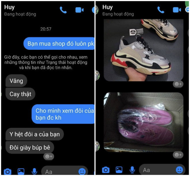 Rất nhiều người đồng cảnh ngộ với chàng trai trên khi đặt giày 1 đằng, shop giao hàng một kiểu.