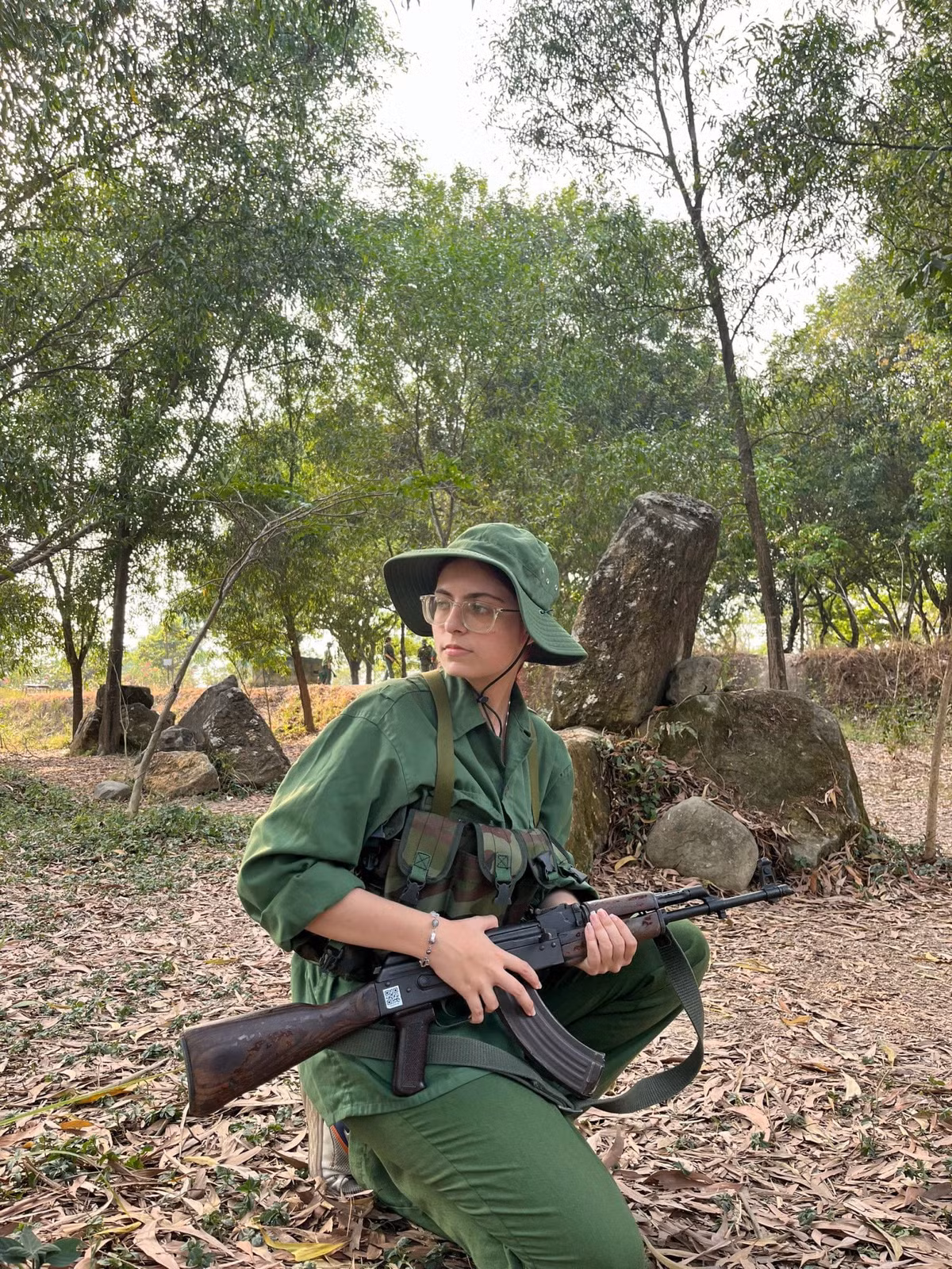 Mới đây, fanpage Trung tâm Giáo dục Quốc phòng và An ninh, Đại học Quốc gia TP.HCM đã đăng tải những hình ảnh của Pika Veselina, kèm theo những lời tâm sự của cô nàng.