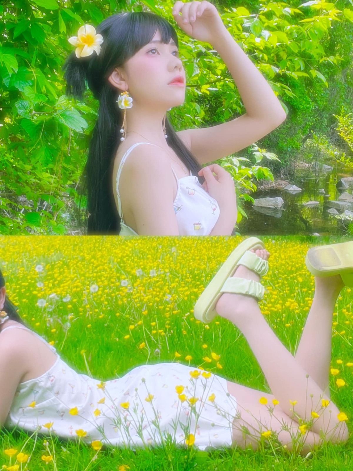 Hình ảnh đời thường của nàng coser.