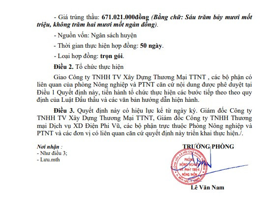 Long An: Công ty Điện Phi Vũ 1 ngày trúng 3 gói thầu tại Bến Lức - Hình 3 Long An: Cong ty Dien Phi Vu 1 ngay trung 3 goi thau tai Ben Luc-Hinh-3