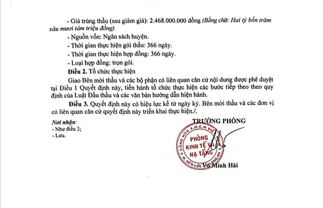 Long An: Công ty Điện Phi Vũ 1 ngày trúng 3 gói thầu tại Bến Lức - Hình 5 Long An: Cong ty Dien Phi Vu 1 ngay trung 3 goi thau tai Ben Luc-Hinh-5