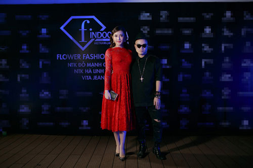 Á hậu Huyền My khoe dáng bên NTK Đỗ Mạnh Cường.