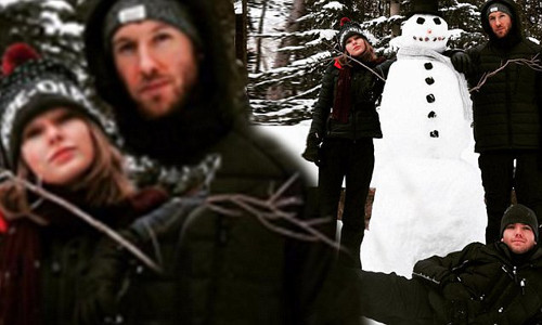 Cặp sao khoe sản phẩm người tuyết vừa cùng nhau tạo nên. Nữ ca sĩ không quên chú thích: "Thật tự hào khi chúng ta có mặt ở đây".