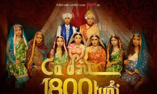 Trong sản phẩm “Cô dâu 1800 tuổi” của nhóm hài nổi tiếng này, các nhân vật có tạo hình khiến người xem phải bật cười.