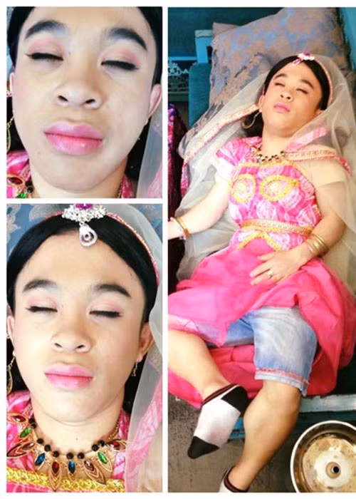 Loạt ảnh hậu trường của “Cô dâu 1800 tuổi” tiết lộ những khoảng khắc “khó đỡ” của nam diễn viên này.