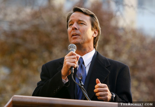 Năm 2010, cựu ứng cử viên tổng thống đảng Dân chủ Mỹ John Edwards và bà vợ Elizabeth Edwards đã quyết định ly thân chỉ vài ngày sau khi chính trị gia này thừa nhận có con rơi với người tình cũ, Rielle Hunter.