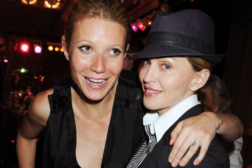 Madonna và Gwyneth Paltrow kết thân với nhau từ năm 1999. Cặp đôi sống tại Anh và thường xuyên đi ăn trưa cùng nhau, cùng tham dự các show diễn thời trang. Tuy nhiên đến năm 2009, cặp sao Hollywood cạch mặt nhau. Mặc dù không ai biết chính xác lý do nhưng có tin đồn rằng Madonna bị huấn luyện viên chung sa thải. Madonna nói với Gwyneth nên từ bỏ nhưng Gwyneth từ chối. Sau đó, Madonna đã chấm dứt tình bạn với Gwyneth Paltrow.
