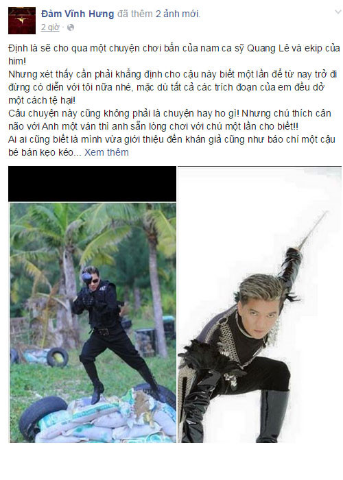 Dam Vinh Hung tuyen chien vi Quang Le choi ban-Hinh-2