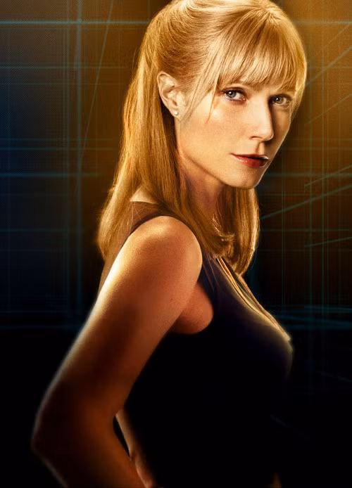  Gwyneth Paltrow trong vai Pepper Potts. Gwyneth Paltrow cũng rất thành công với vai diễn Pepper Potts trong series phim Người sắt - Iron Man 2008 và 2010. Gwyneth Paltrow đã thể hiện thành công hình ảnh cô nàng Pepper Potts thông minh, trung thành và trung thực.