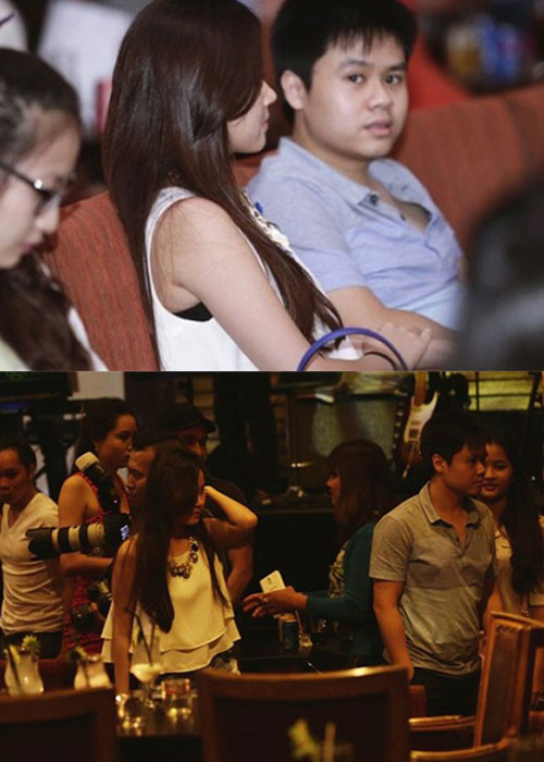 Midu cùng bạn trai đi xem ca nhạc vào tháng 8/2014 nhưng sau đó họ tách ra để không thu hút sự chú ý của cánh báo chí.