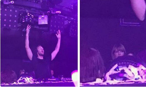 Ngày 7/3, nhiều nguồn tin từ các fan cho hay Calvin thậm chí đã thuê hẳn một máy bay riêng mời Taylor Swift cùng các bạn thân của Taylor như Selena Gomez, Ellie Goulding và chị em nhà Haim đến xem 1 đêm diễn của chàng DJ điển trai tại Las Vegas.