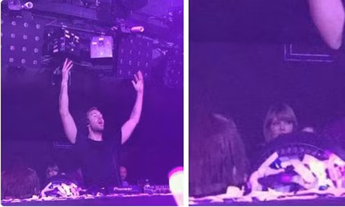 Ngày 7/3, nhiều nguồn tin từ các fan cho hay Calvin thậm chí đã thuê hẳn một máy bay riêng mời Taylor Swift cùng các bạn thân của Taylor như Selena Gomez, Ellie Goulding và chị em nhà Haim đến xem 1 đêm diễn của chàng DJ điển trai tại Las Vegas.