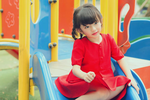 Bé Chiko được mẹ Ngọc Diễm chăm chút rất tỉ mỉ.