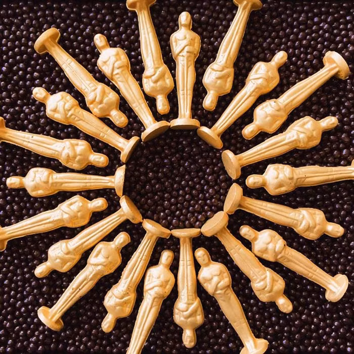 Những thỏi socola hình tượng Oscar món tráng miệng tuyệt vời cho người chiến thắng.