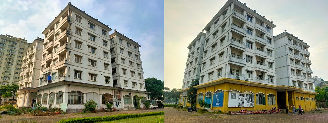 Nhà tái định cư thuộc Khu đô thị mới Sài Đồng (quận Long Biên) bị bỏ không nhiều năm nay, gây mất mỹ quan đô thị và lãng phí rất lớn tài sản Nhà nước. 