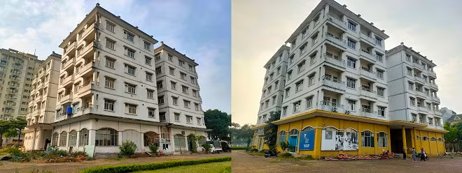 Nhà tái định cư thuộc Khu đô thị mới Sài Đồng (quận Long Biên) bị bỏ không nhiều năm nay, gây mất mỹ quan đô thị và lãng phí rất lớn tài sản Nhà nước. 