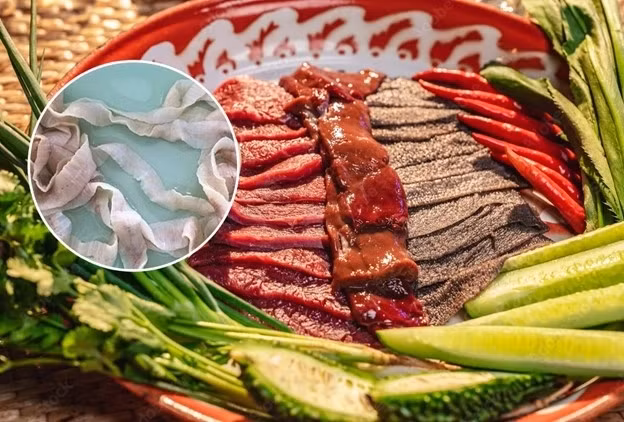 Nhiem san day bo dai ca met sau khi an thit bo song