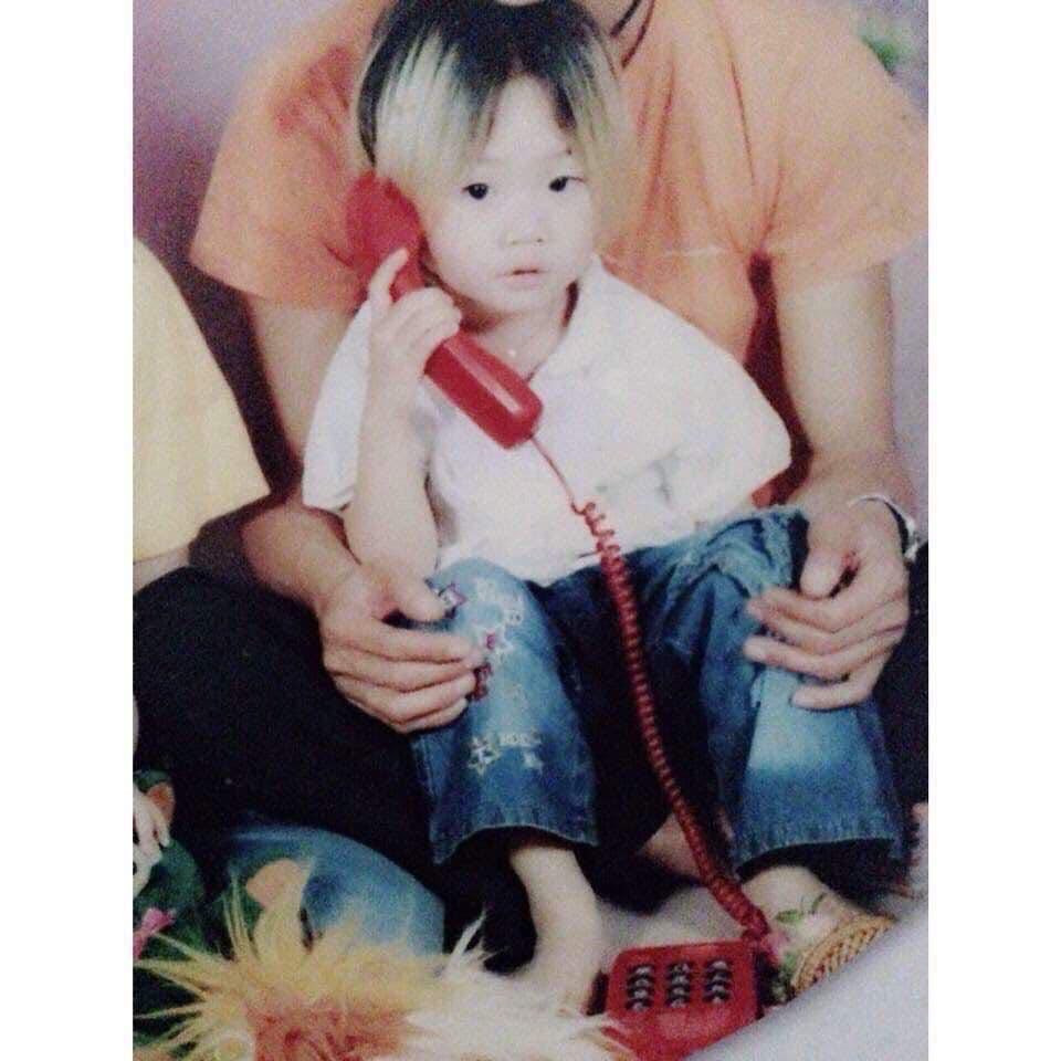 Hình ảnh bắt trend tóc sành điệu từ bé của một cư dân mạng.