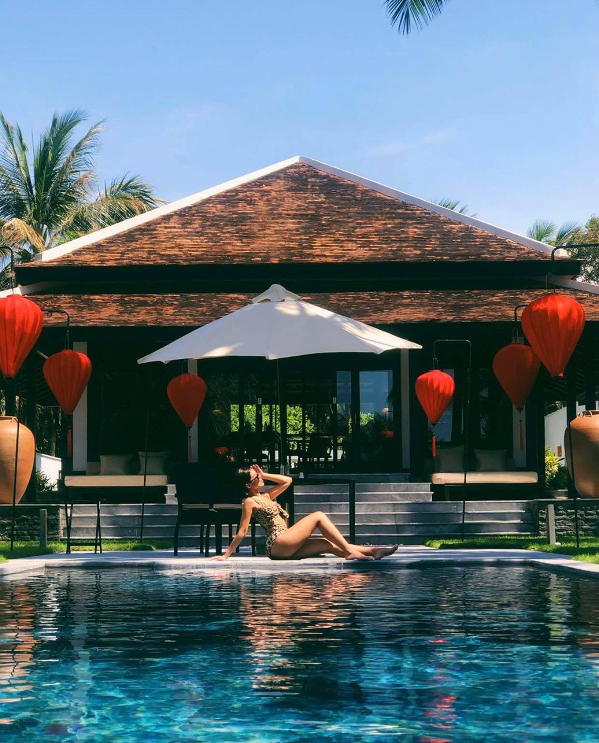 Cô nàng Tiên Nguyễn đang có những chuỗi ngày tận hưởng không khí hè ở Việt Nam sau khi khỏi COVID và thường xuyên cập nhật ảnh trên mạng xã hội.