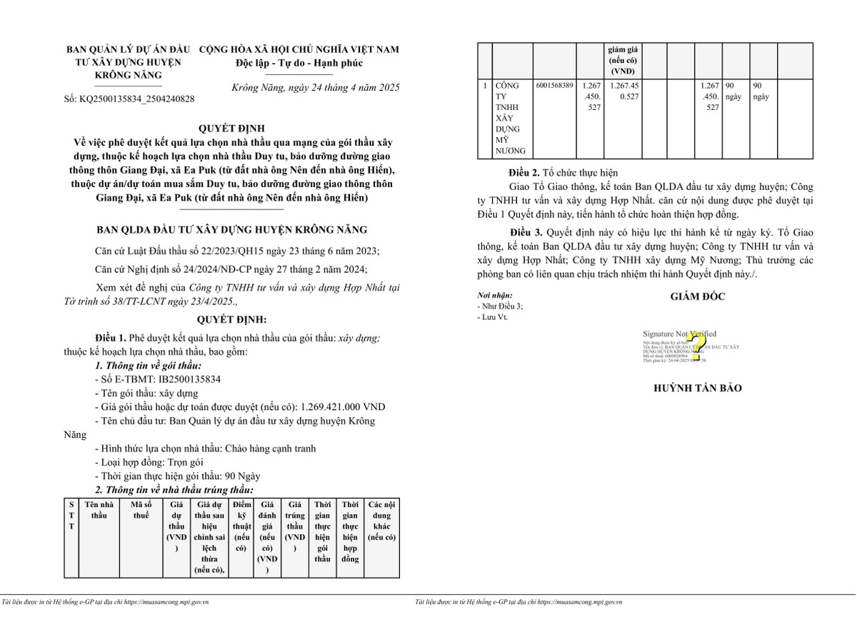 Mỹ Nương, Ngọc Nguyên, Trường Hải Đắk Lắk chia nhau 3 gói làm đường tại Krông Năng My Nuong, Ngoc Nguyen, Truong Hai Dak Lak chia nhau 3 goi lam duong tai Krong Nang