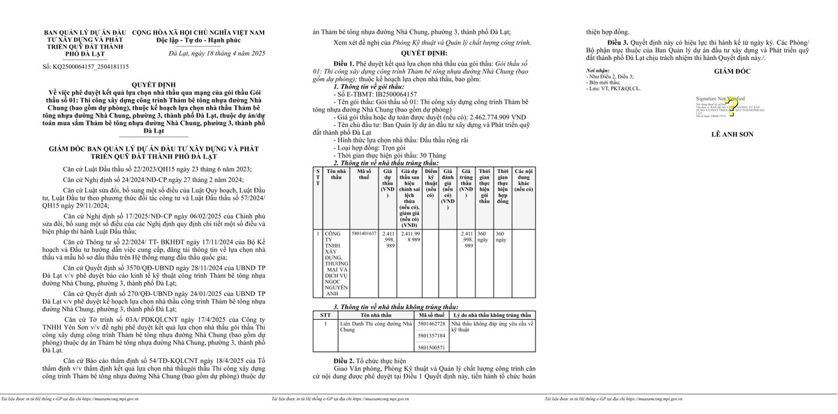 TP Đà Lạt đã tìm được nhà thầu thi công thảm bê tông nhựa đường Nhà Chung TP Da Lat da tim duoc nha thau thi cong tham be tong nhua duong Nha Chung