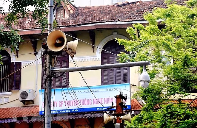 Thời điểm dịch COVID-19 căng thẳng tại Hà Nội, hệ thống loa phường đã được khôi phục để phục vụ tuyên truyền chống dịch.