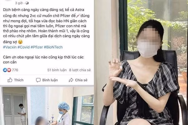  Xử phạt "hoa khôi" khoe tiêm vắc xin Pfizer nhờ "ông ngoại": Ngày 29/7, Thanh tra Bộ TT&amp;TT phạt vi phạm hành chính đối với V.P.A (SN 1993, nghề nghiệp kinh doanh tự do, có địa chỉ tại phường Thượng Đình, quận Thanh Xuân, Hà Nội).