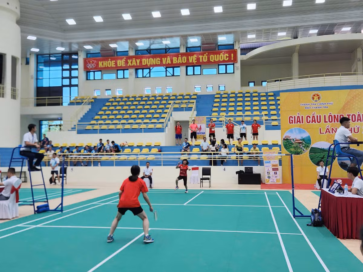 Khai mac Giai Cau long toan quoc Bao Thanh tra lan thu XIX-Hinh-10