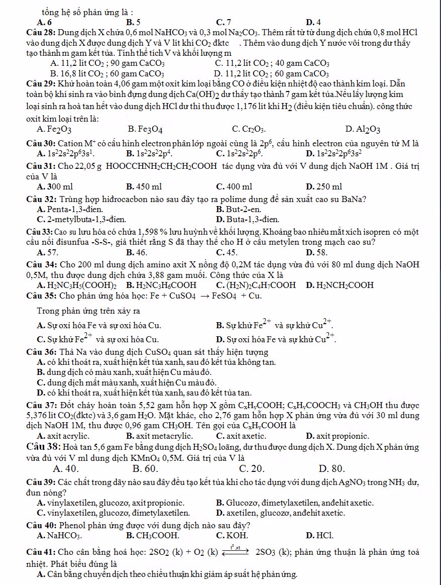 De thi thu THPT quoc gia 2015 mon Hoa hoc tinh Binh Duong va dap an-Hinh-3