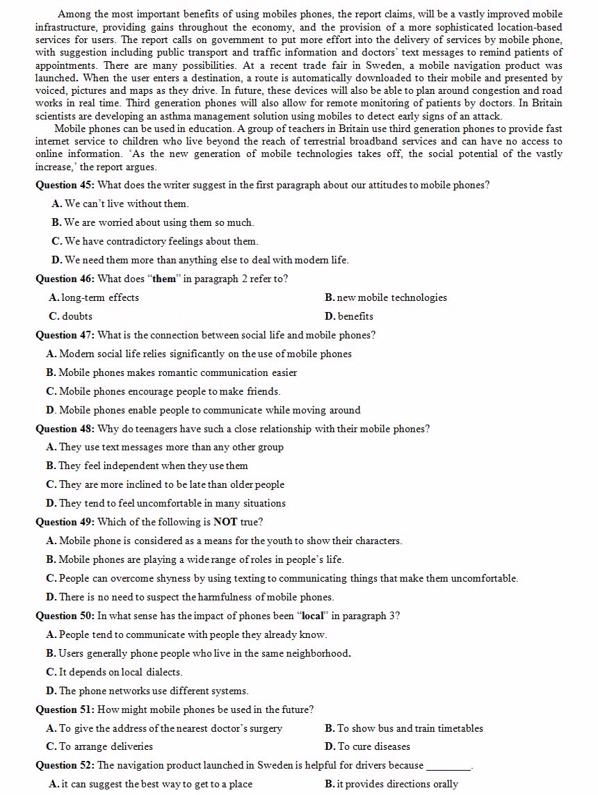 De thi thu THPT quoc gia 2015 mon Tieng Anh THPT Quang La va dap an-Hinh-4