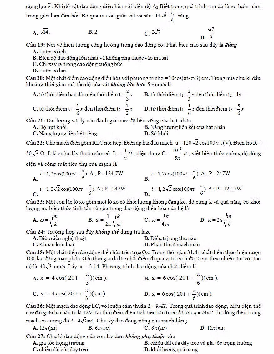 De thi thu THPT quoc gia 2015 mon Vat Ly THPT Doan Thuong va dap an-Hinh-3