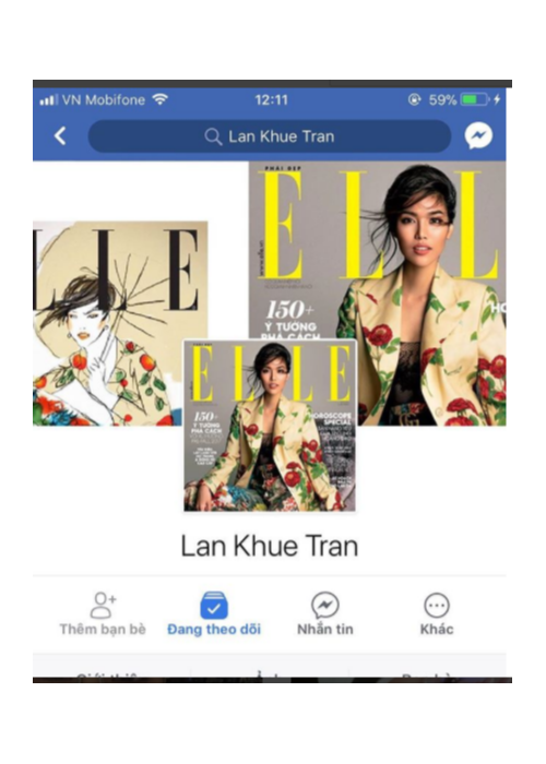 Hoa khôi Lan Khuê vui sướng vì lấy lại được trang Facebook cá nhân. Cô chia sẻ: "Chuyện gì cũng có cách giải quyết của nó".
