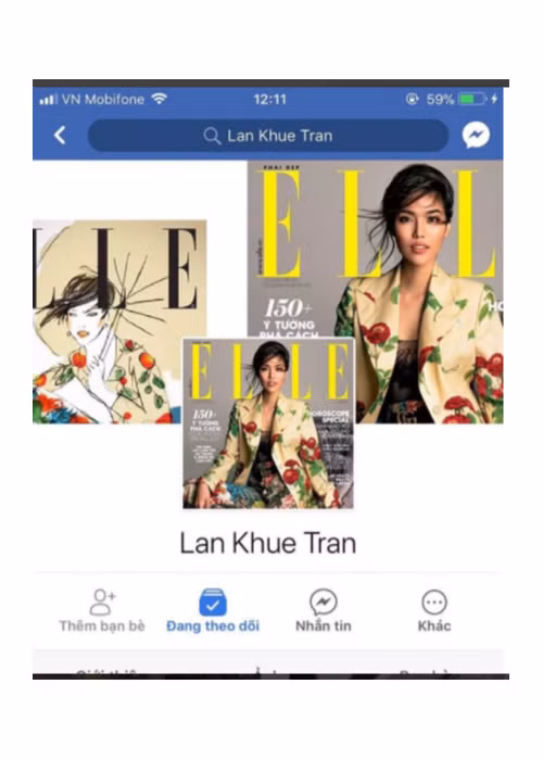 Hoa khôi Lan Khuê vui sướng vì lấy lại được trang Facebook cá nhân. Cô chia sẻ: "Chuyện gì cũng có cách giải quyết của nó".