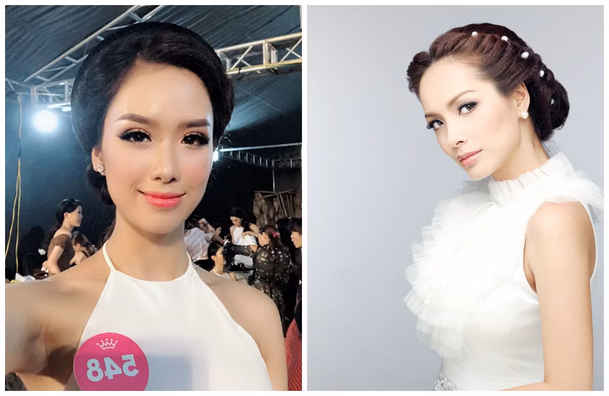 Với góc ảnh này, thí sinh Trần Ngọc Lâm - một trong 25 người đẹp phía Bắc lọt chung kết Hoa hậu Việt Nam 2018 được một số bạn bè trên Facebook nhận xét là có nét giống người mẫu Thúy Hạnh. Có thành viên lại cho rằng cô giống Đan Lê nhiều hơn. Ảnh: FBNV, Tee Le.