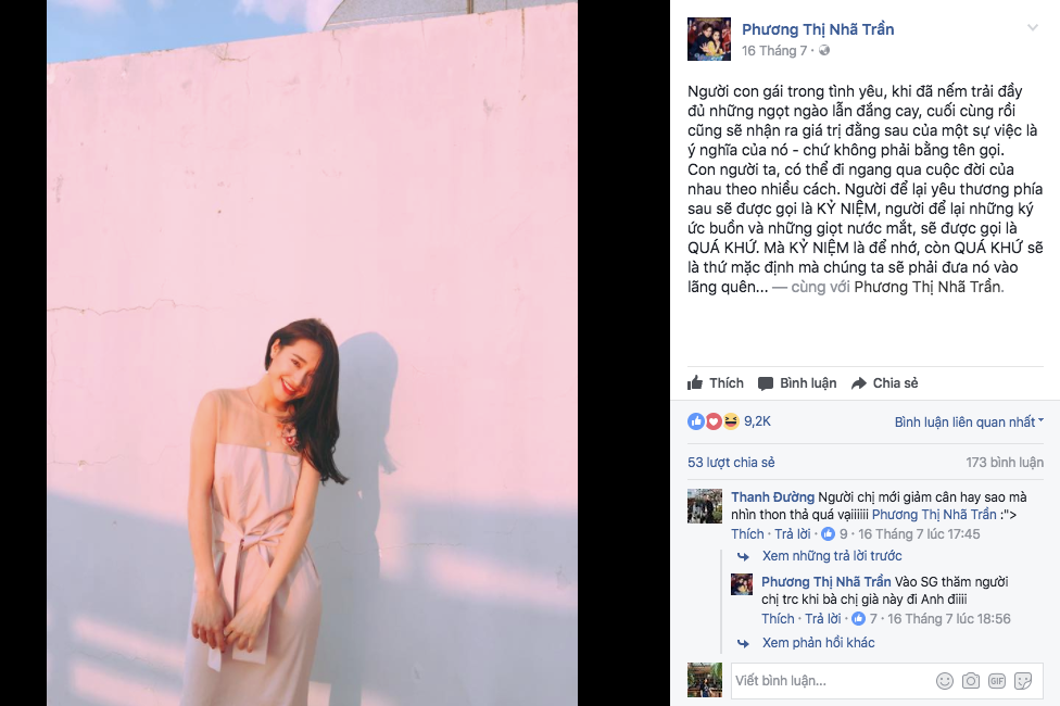 Trước scandal của bạn trai, Nhã Phương luôn giữ thái độ im lặng. Tha thứ là cách mà Nhã Phương đã lựa chọn để duy trì mối quan hệ với nam danh hài. Ảnh: FBNV