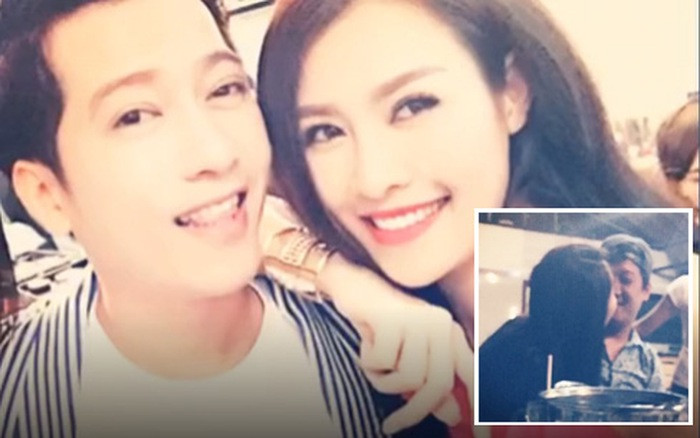 Đặc biệt, Trường Giang bị tố bắt cá hai tay khi trong thời gian yêu Nhã Phương vẫn "qua lại" cùng ca sĩ Quế Vân. Bằng chứng hẹn hò được chính Quế Vân công khai trên mạng. Ảnh: Tinmoi