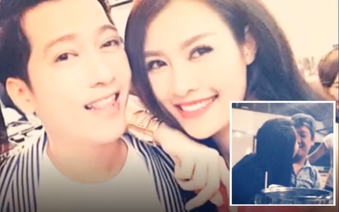 Đặc biệt, Trường Giang bị tố bắt cá hai tay khi trong thời gian yêu Nhã Phương vẫn "qua lại" cùng ca sĩ Quế Vân. Bằng chứng hẹn hò được chính Quế Vân công khai trên mạng. Ảnh: Tinmoi