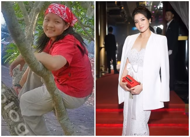 Thuở nhỏ Thủy Top có thân hình khá mũm mĩm, làn da đen nhẻm, Cô cũng không ngại diện đồ theo phong cách cá tính, bụi phủi. Khi trưởng thành, trở thành một hot girl, ca sĩ, diễn viên, cô thay đổi hình tượng và đi theo phong cách gợi cảm.