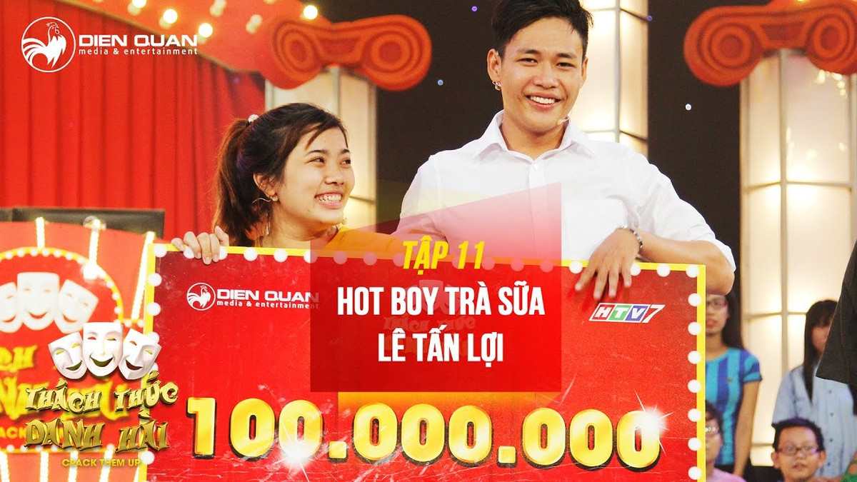 "Hot boy trà sữa" Lê Tấn Lợi là thí sinh thu hút nhiều sự chú ý nhất của "Thách thức danh hài" mùa 3 sau khi ẵm tổng giải thưởng 250 triệu đồng.