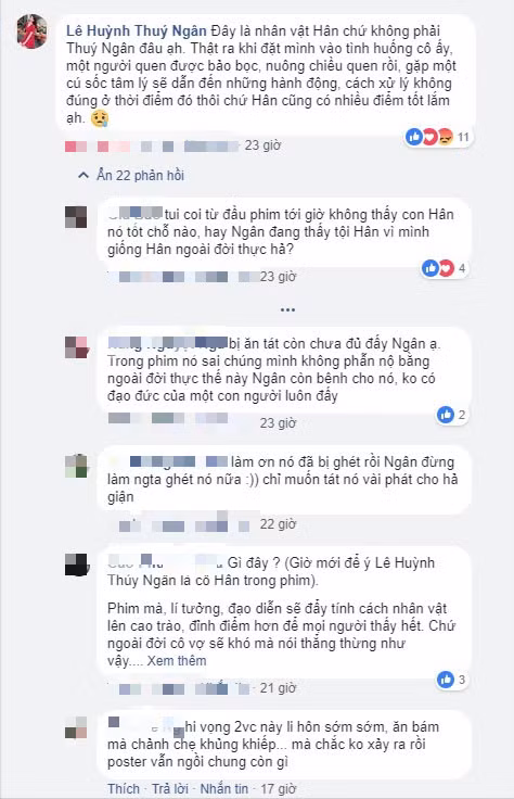 Thậm chí, Thúy Ngân còn bị ghét lây ra ngoài đời thực. Nữ diễn viên "Gạo nếp gạo tẻ" từng tiết lộ, khi đi chợ cô cũng nhiều lần bị từ chối bán hàng vì khán giả quá ghét nhân vật trong phim.