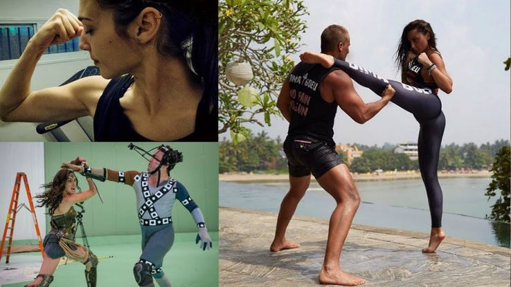 Đào tạo một người để trở thành một chiến binh như phim không dễ dàng gì. Không phải diễn viên chỉ xuất hiện vào ngày quay phim và bắt đầu đấm đá. Gadot phải qua một quá trình đào tạo võ thuật để vào vai một siêu anh hùng. Nhìn những hình ảnh Gal Gadot, có vẻ như cô là một nữ thần Amazon thực thụ.