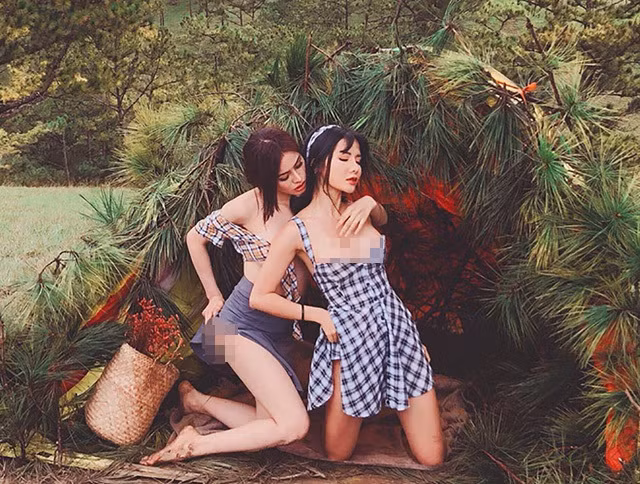 Chup anh khoe than phan cam, loat sao Viet bi du luan 