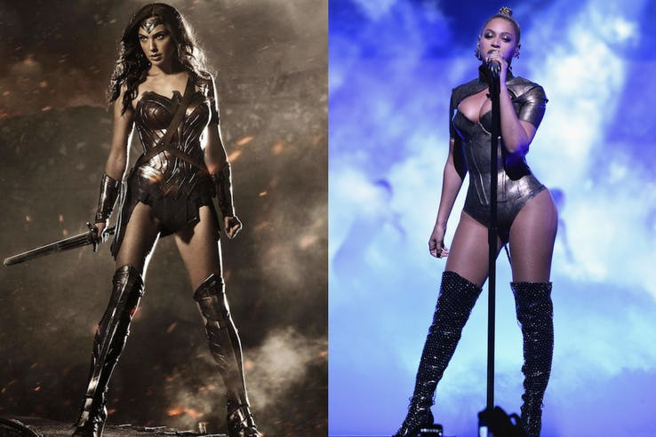 Beyonce cũng từng là đối thủ đáng gờm của Gadot trong buổi thử giọng cho vai diễn Diana.