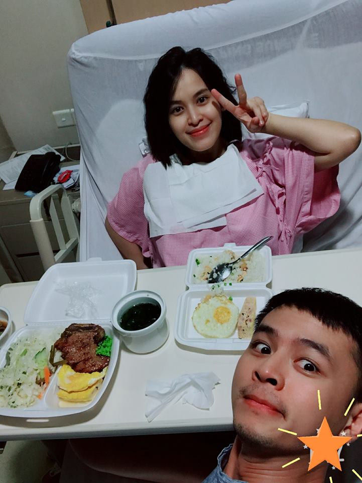 Trên trang cá nhân, Văn Anh chia sẻ: "Ngày hạnh phúc trong chuỗi ngày hạnh phúc. Mẹ Cún giỏi lắm! Ráng lên nha mẹ Cún!".