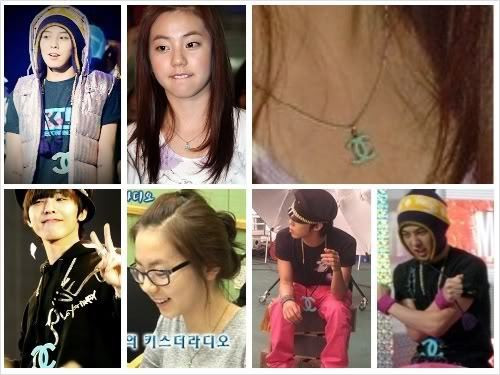 Một loạt bằng chứng về đồ đôi giữa Sohee và G-Dragon.