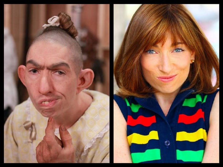 Để hoàn thành vai diễn Pepper trong bộ phim American Horror Story, Naomi Grossman đã phải hy sinh bộ tóc của mình và mất 2 tiếng rưỡi hóa trang mỗi ngày.