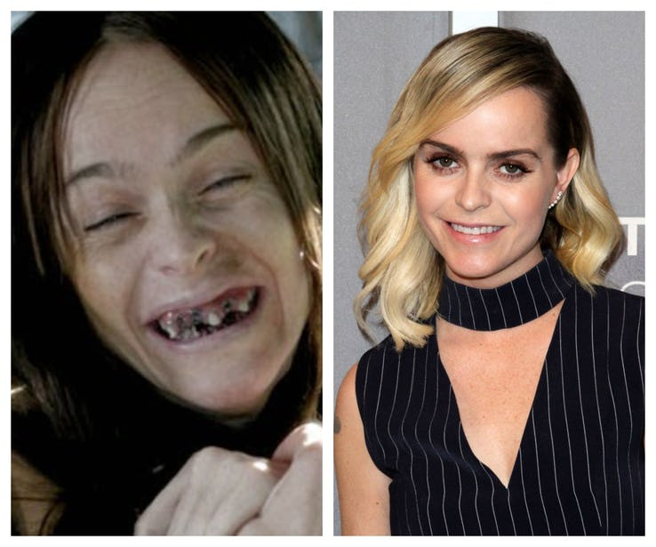Khi tham gia bộ phim Orange Is The New Black, diễn viên Taryn Manning đã phải sử dụng nhiều loại thuốc có hại để hóa trang cho hàm răng của mình.