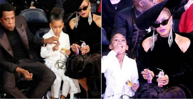 Jay và Bey luôn cố gắng trở thành một gia đình như bao gia đình bình thường khác. Cả hai cùng đưa Ivy đến Grammy Awards 2018. Bey cải thiện mối quan hệ với con bằng cách không thuê vú em.