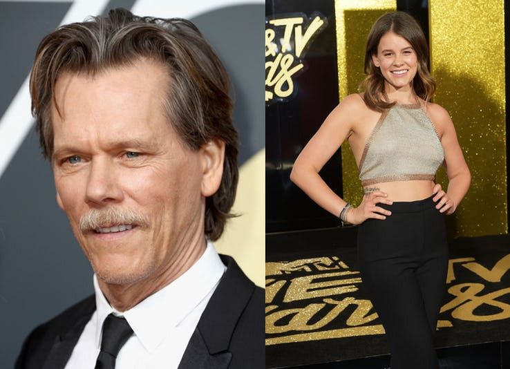  Kevin Bacon có cô con gái tên Sosie. Mặc dù ngôi sao Hollywood này không mấy bảnh bao nhưng con gái ông vẫn được đánh giá rất cao về nhan sắc. 